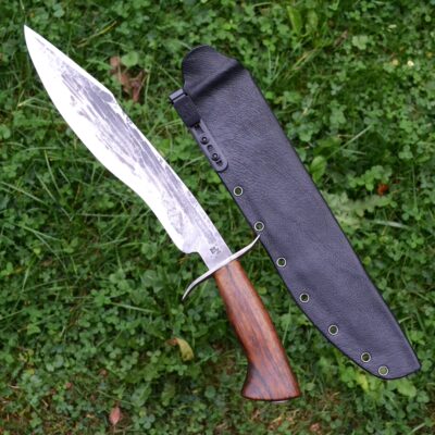 Recurve Bowie Knife, 80crv2, Titanium - 30 cm
